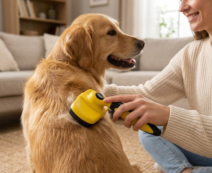 Brosse Autonettoyante Zenwoof — Toilettage Facile pour Chien & Chat